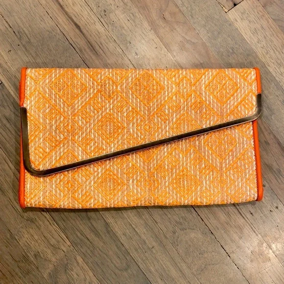 Urban Expression Vegan Leather Woven Clutch - Picture 1 of 8